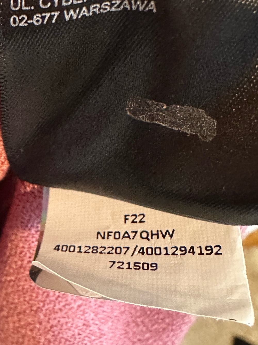 The North Face Tekware Fleece Crewneck Sweatshirt (Style NF0A7QHW) Cranberry - Picture 6 of 9